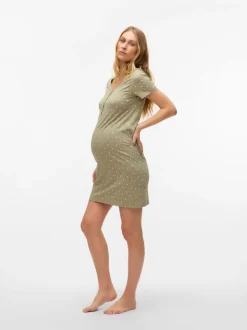 Mamalicious Green Maternity And Nursing Nightie