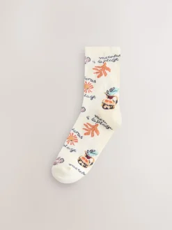 Marrakesh Mix Print Ankle Socks 5 Pack