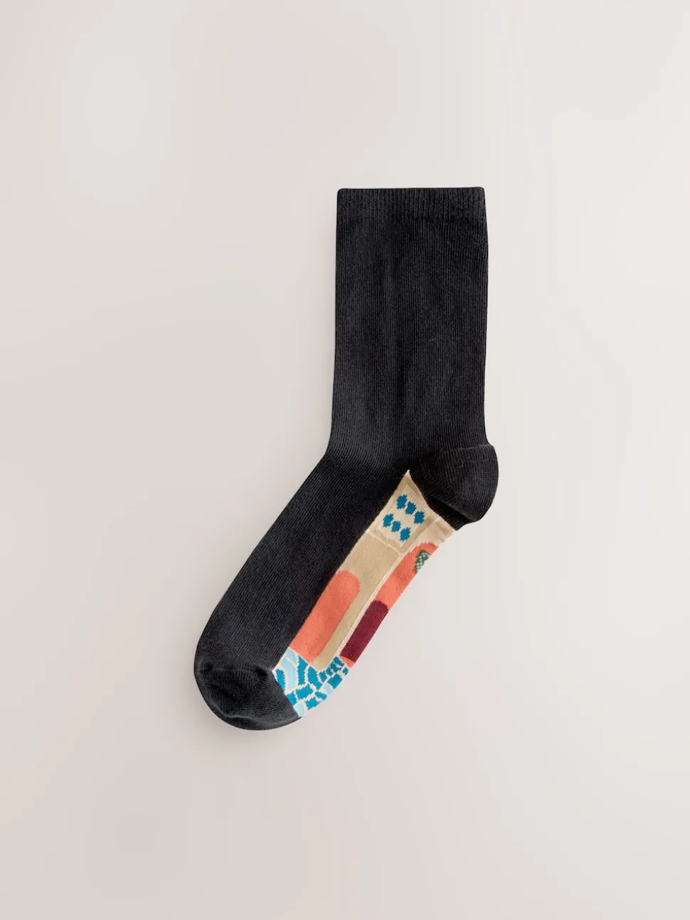 Marrakesh Mix Print Footbed Ankle Socks 5 Pack