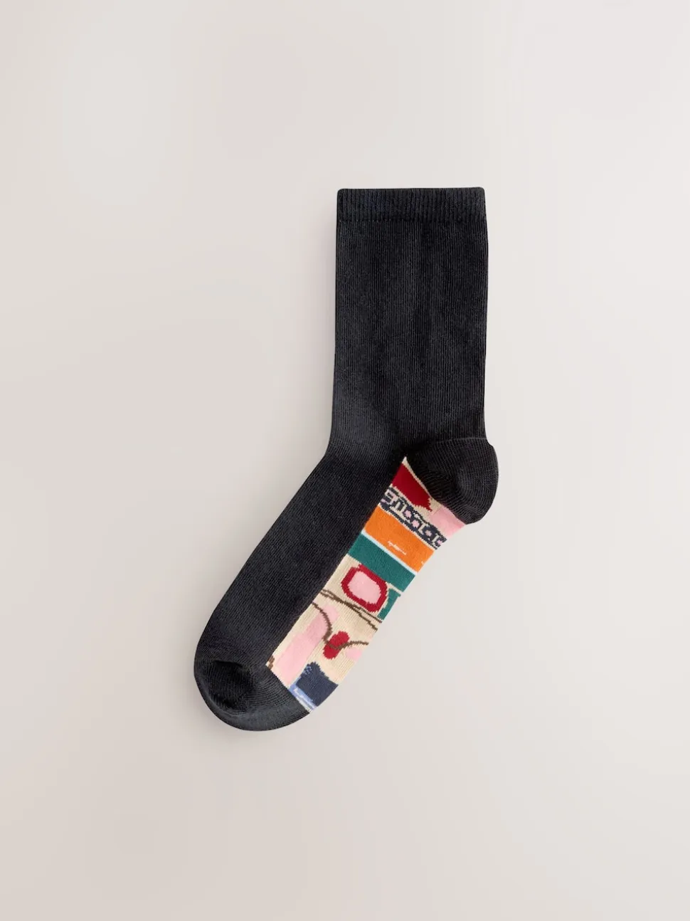 Marrakesh Mix Print Footbed Ankle Socks 5 Pack