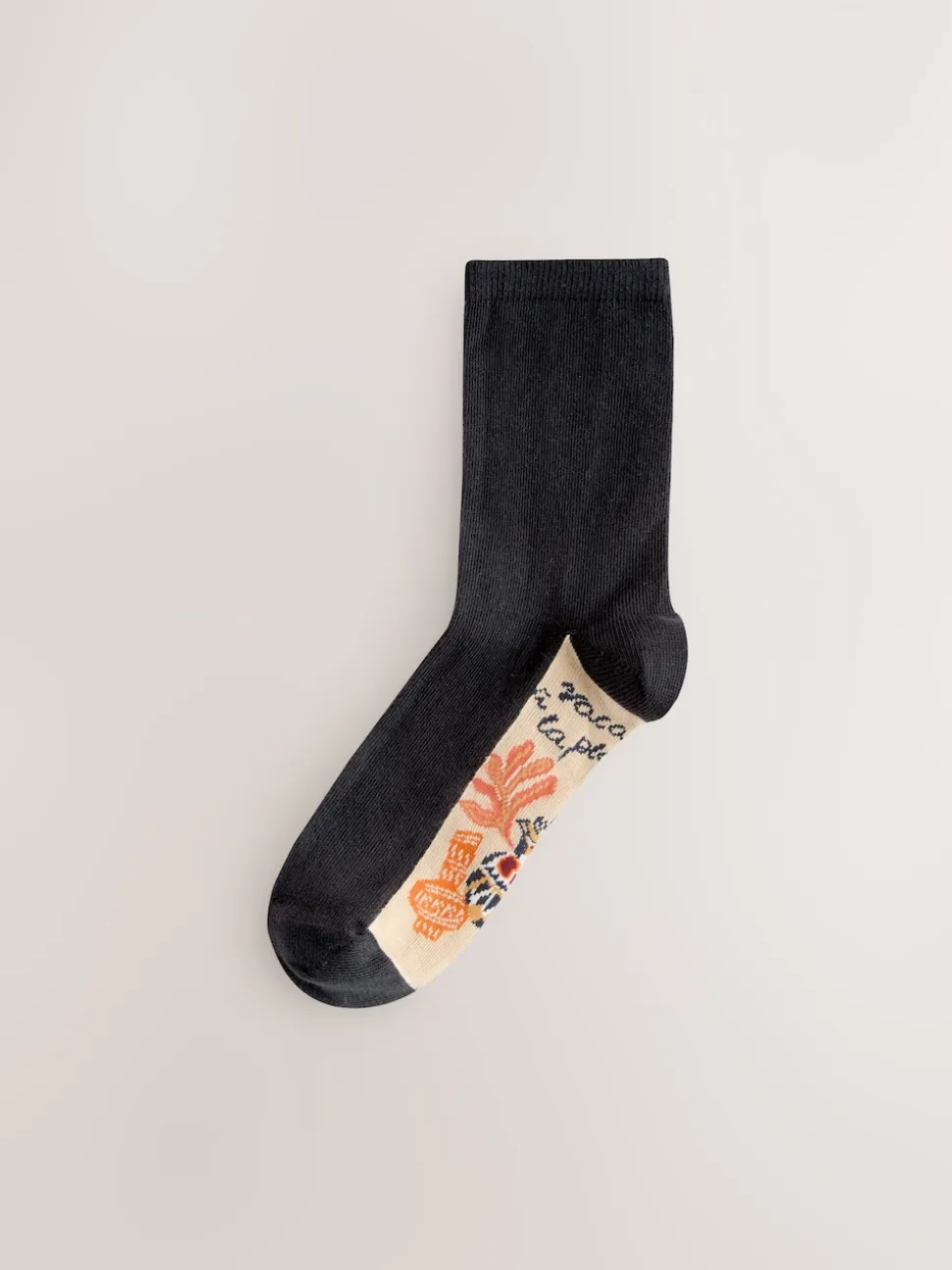 Marrakesh Mix Print Footbed Ankle Socks 5 Pack