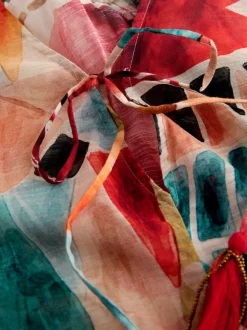 Marrrakesh Scene Print Maxi Kaftan