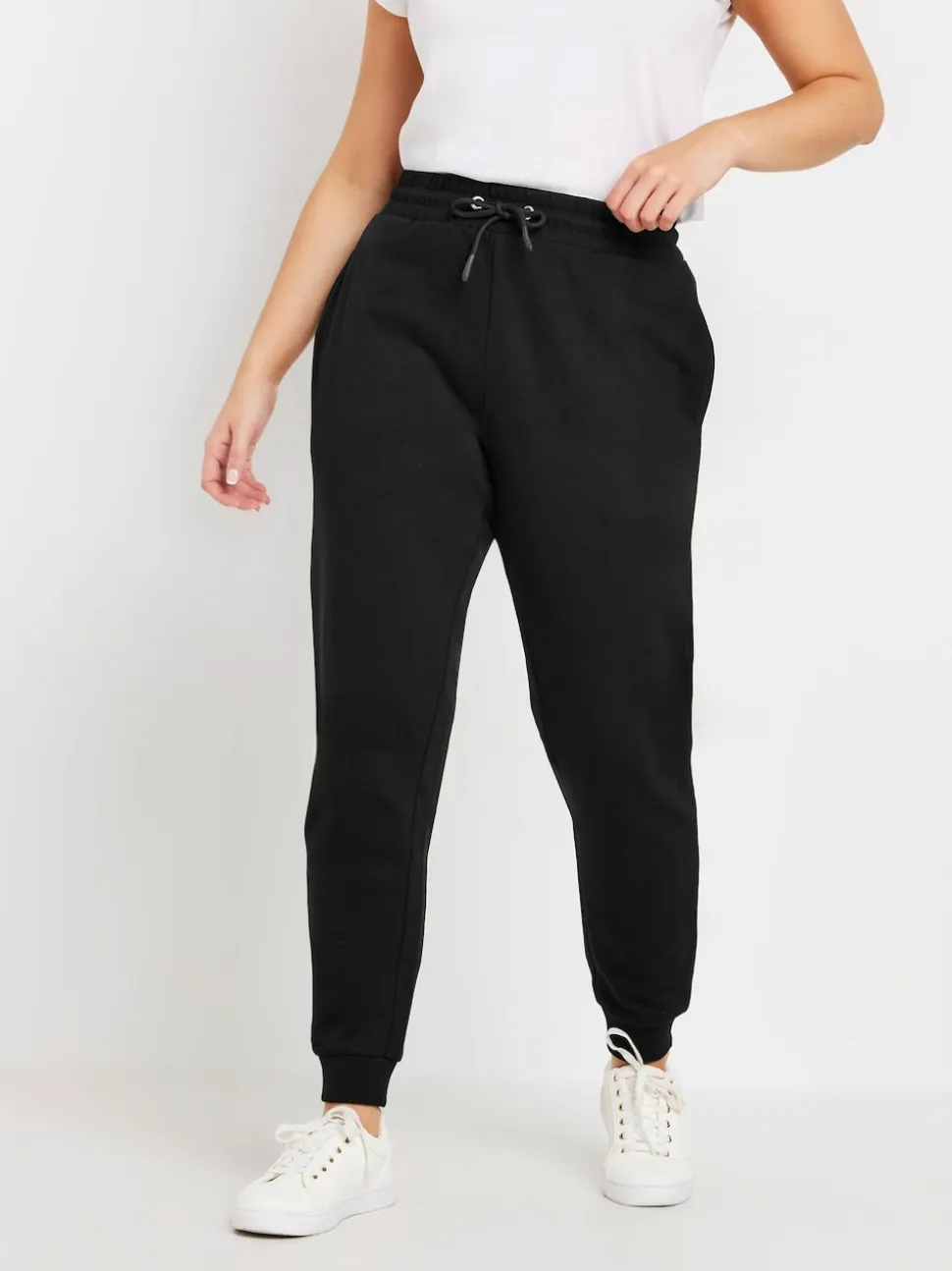 M&Co Black Cuffed Joggers 2 Pack