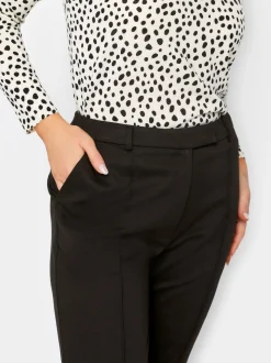 M&Co Black Ponte Slim Leg Trousers