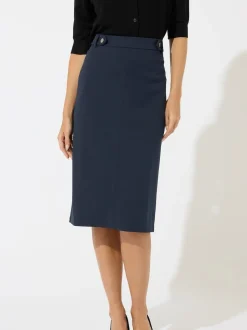 M&Co Blue Tailored Pencil Skirt