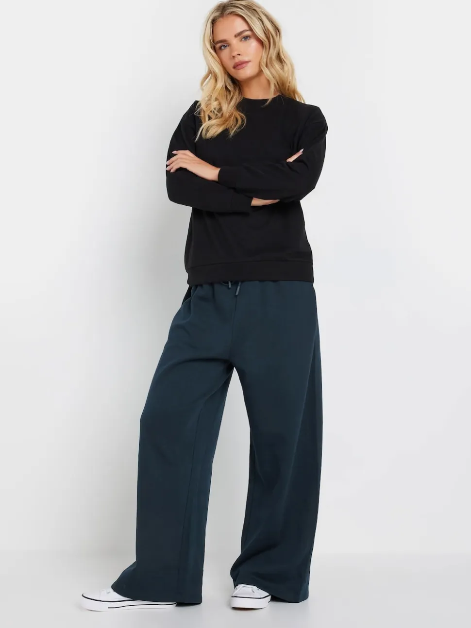 M&Co Blue Wide Leg Joggers