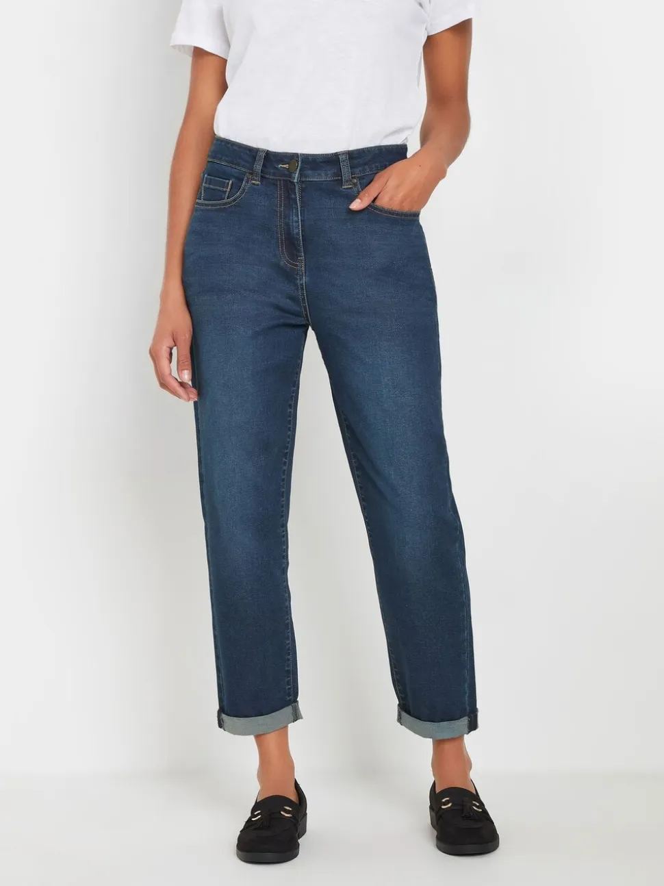 M&Co Dark blue Mom Jeans