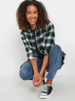 M&Co Green Check Shirt