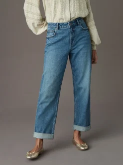 Mid Blue Boyfriend Jeans