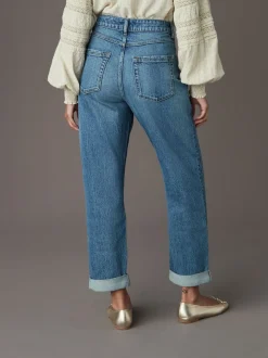 Mid Blue Boyfriend Jeans