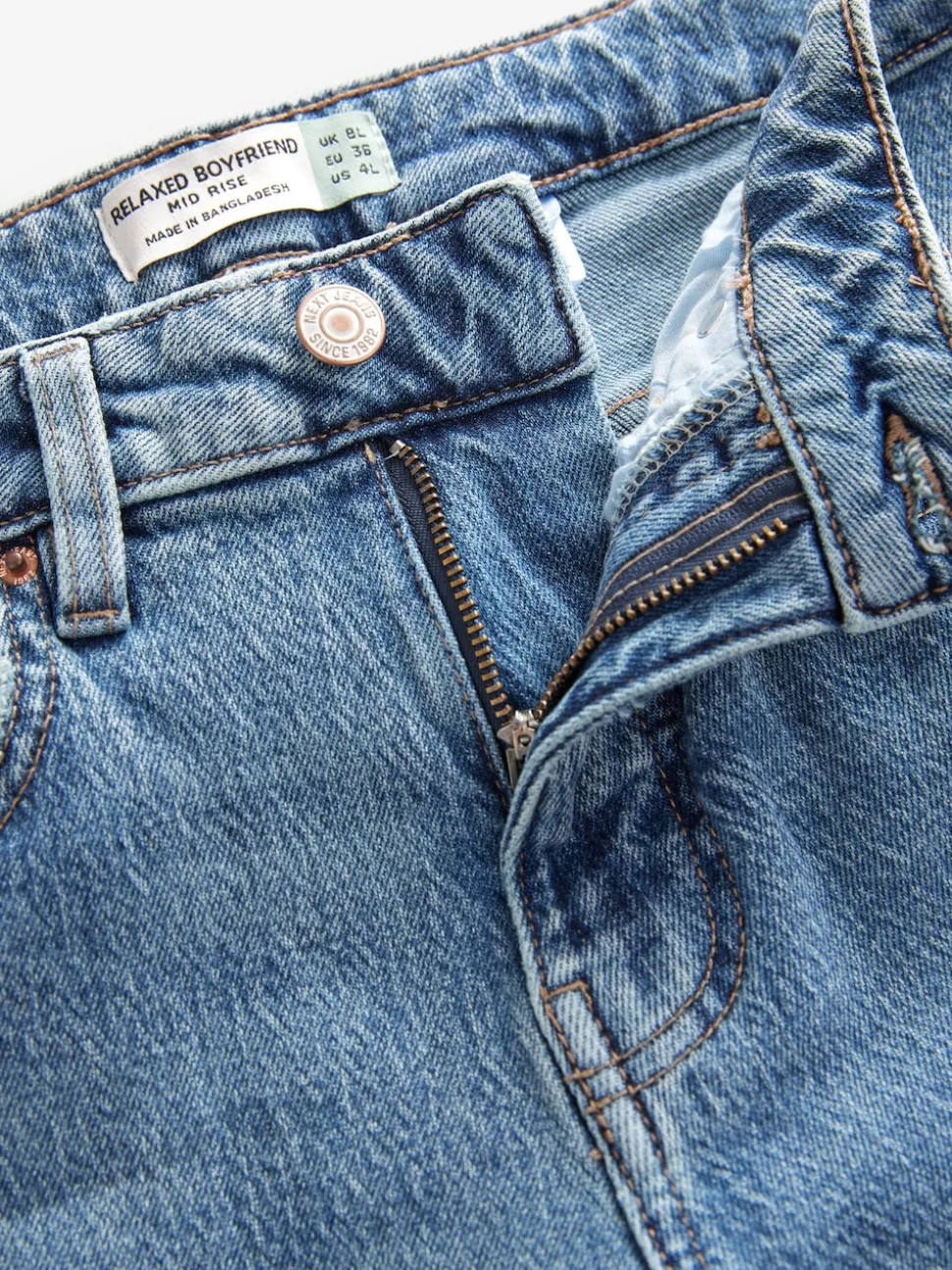 Mid Blue Boyfriend Jeans