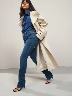 Mid Blue Denim Lift, Slim And Shape Bootcut Jeans