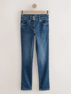 Mid Blue Denim Slim Lift And Shape Jeans