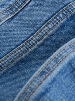 Mid Blue High Rise Stretch Wide Leg Hourglass Jeans