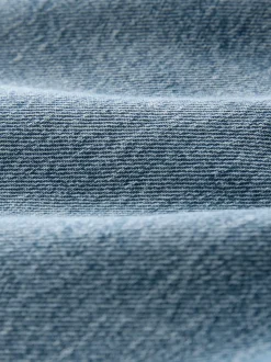 Mid Blue Hourglass Comfort Stretch Column Mom Jeans