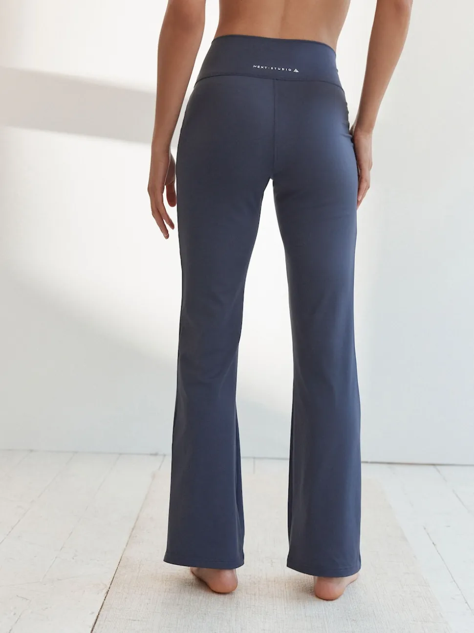 Midnight Blue Supersoft Dry Tech Flared Yoga Sports Leggings