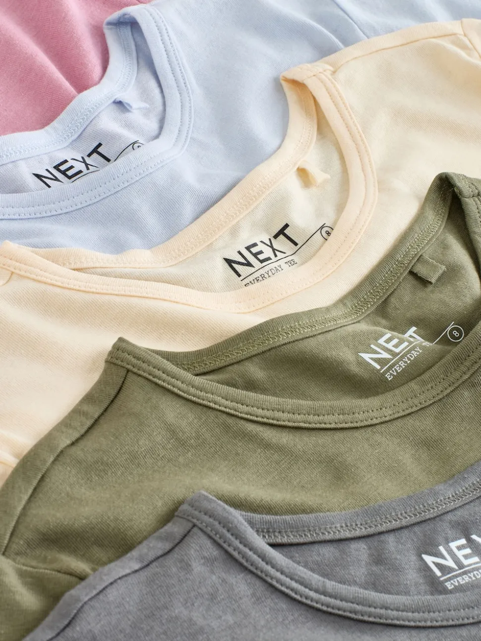 Minerals Crew Neck Cotton Rich T-Shirts 5 Pack