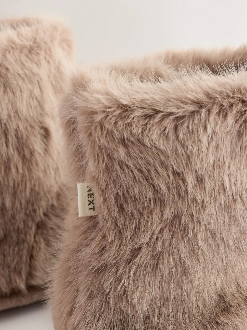Mink Brown Faux Fur Boot Slippers