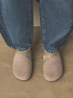 Mink Brown Forever Comfort Leather Clean Footbed Clogs