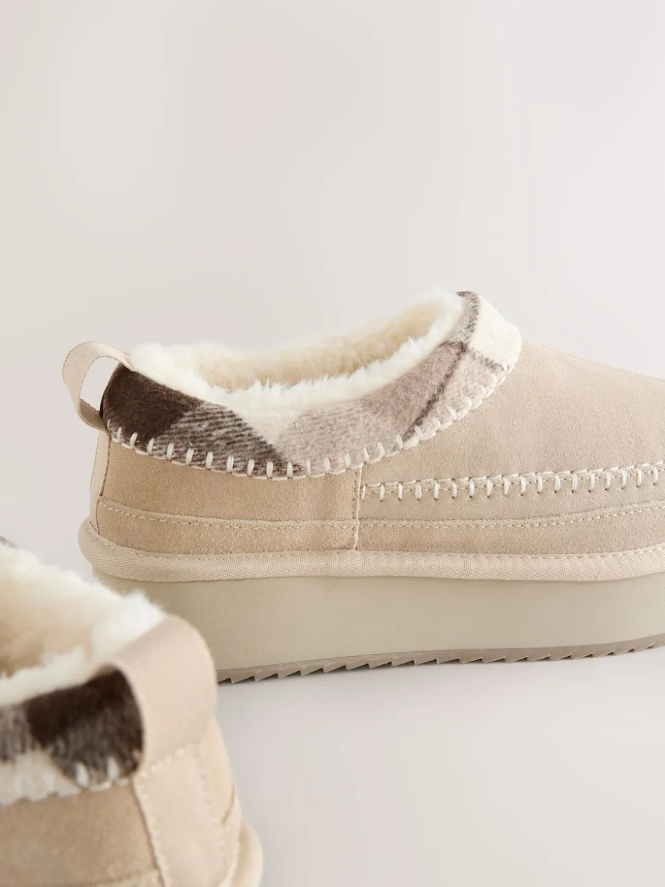 Mink Brown Forever Comfort® Leather Fur Lined Cosy Platform Shoes