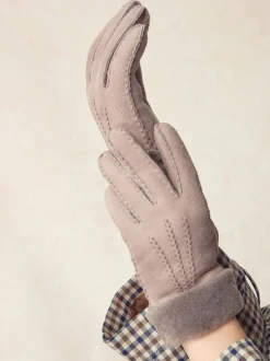 Mink Brown N. Premium Leather Sheepskin Gloves