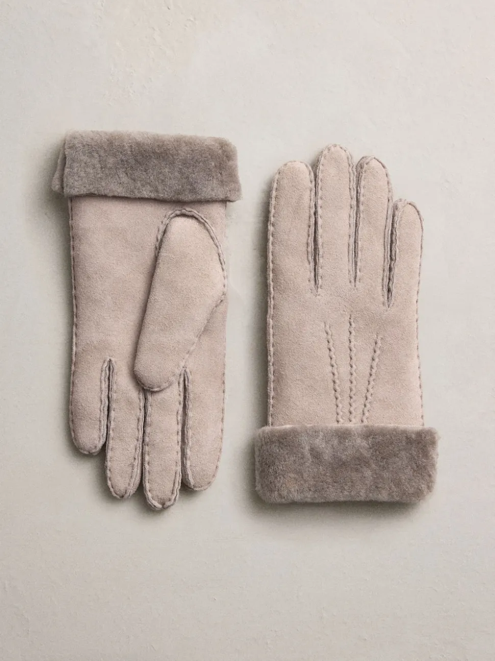 Mink Brown N. Premium Leather Sheepskin Gloves