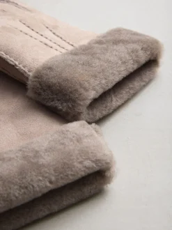 Mink Brown N. Premium Leather Sheepskin Gloves