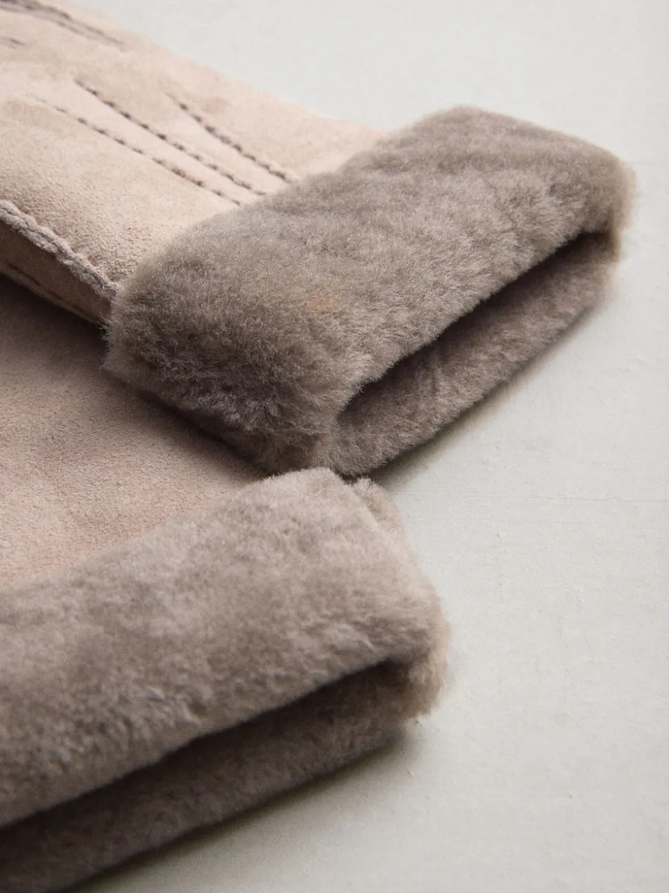 Mink Brown N. Premium Leather Sheepskin Gloves
