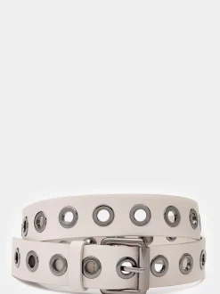 Mint Velvet Beige Leather Belt
