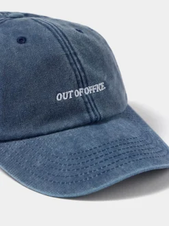 Mint Velvet Blue Denim Slogan Cap