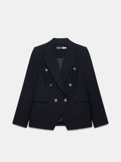 Mint Velvet Blue Double Breasted Blazer