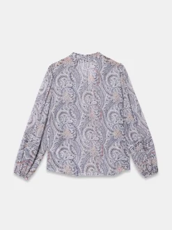 Mint Velvet Brown Paisley Print Blouse