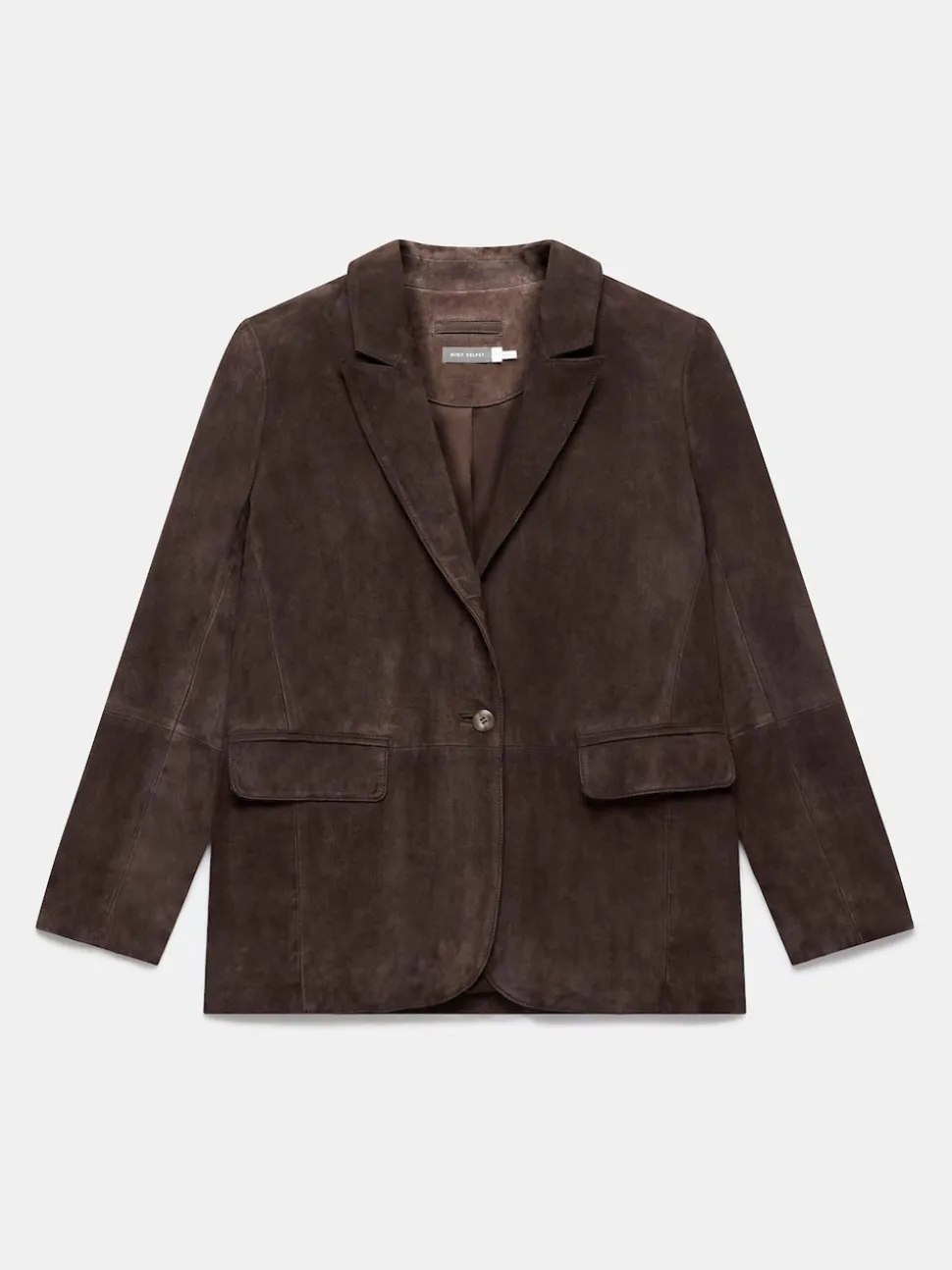Mint Velvet Brown Suede Blazer