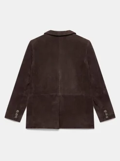 Mint Velvet Brown Suede Blazer