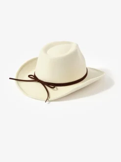 Mint Velvet Cream Cowboy Hat