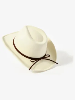 Mint Velvet Cream Cowboy Hat