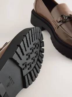 Mocha Brown Forever Comfort Chunky Platform Tassel Loafers