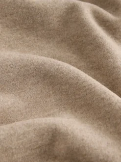 Mocha Brown Soft Brushed Finish Barrel Leg Trousers