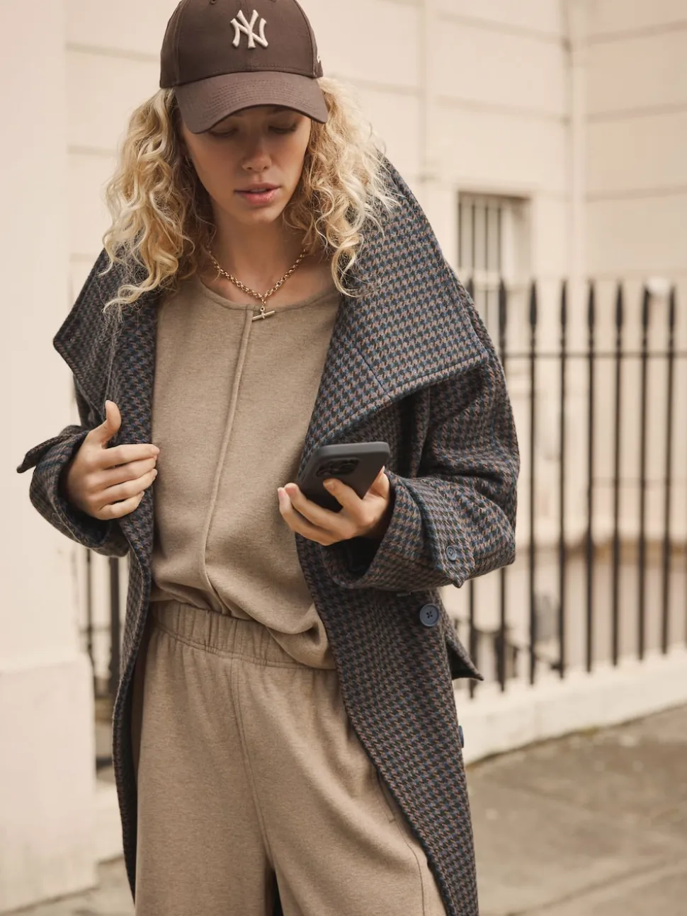 Mocha Brown Soft Brushed Finish Slouch Neck Longsleeve Sweatshirt