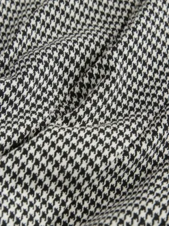 Monochrome Check Mini Jersey Pleated Skirt