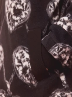 Monochrome Half Zip Fleece Hoodie