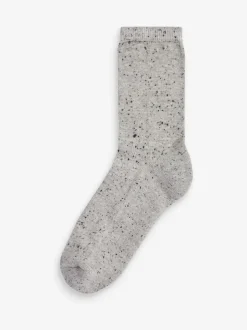 Monochrome Neppy Cushion Sole Socks 4 Pack