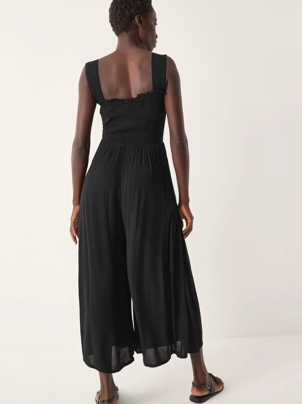 Monsoon Black Billie Embroidered Jumpsuit