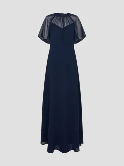 Monsoon Blue Mona Angel Sleeve Maxi Dress