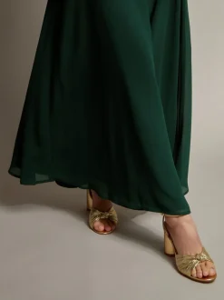 Monsoon Green Monica Lace Maxi Dress