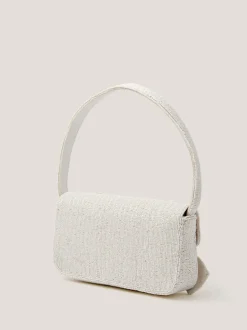 Monsoon Natural Ayla Beaded Bow Bag