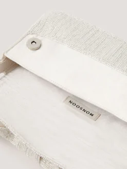 Monsoon Natural Ayla Beaded Bow Bag
