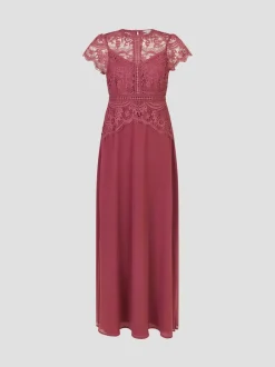 Monsoon Pink Monica Lace Maxi Dress