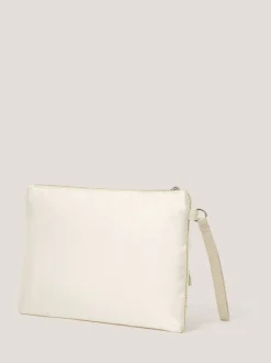 Monsoon Silver Febe Floral Embellished Tassel Pouch