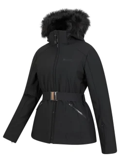 Mountain Warehouse Black Womens Swiss Recco Snow Ski Jacket